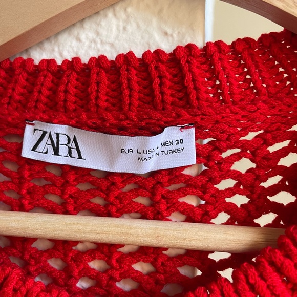 Zara Open knit cropped sweater - Picture 2 of 3